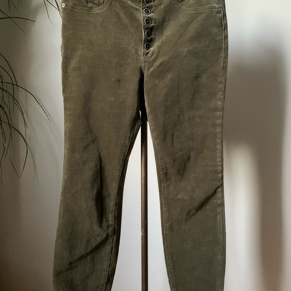 COPY - Olive Skinny Cords from Pilcro/Anthropologie. Size 30 - Picture 2 of 5